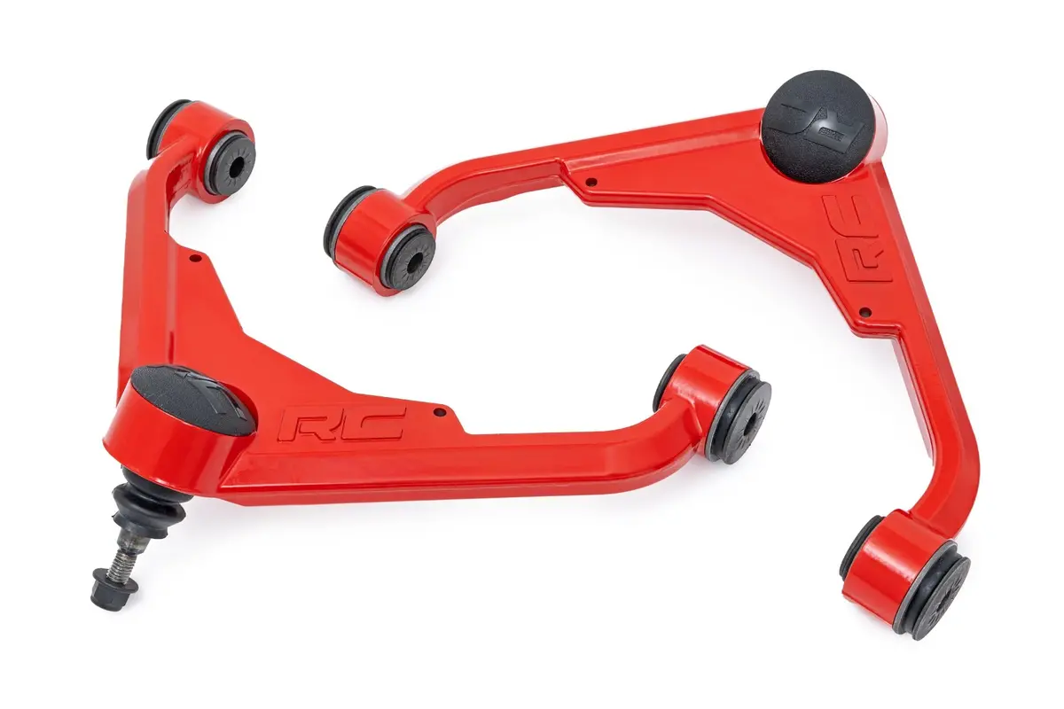 1859Red  -  Red Forged Upper Control Arms - 3 Inch Lift - Chevy/Gmc 2500Hd (01-10) 1