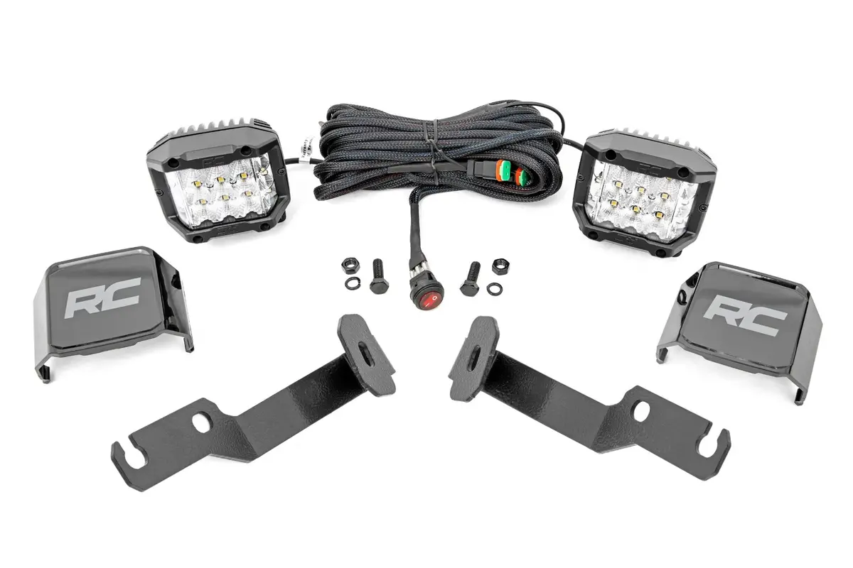 71091  -  Led Light Kit - Ditch Mount -  3" Osram - Wide - Toyota Tacoma 2Wd/4Wd (05-15) 1