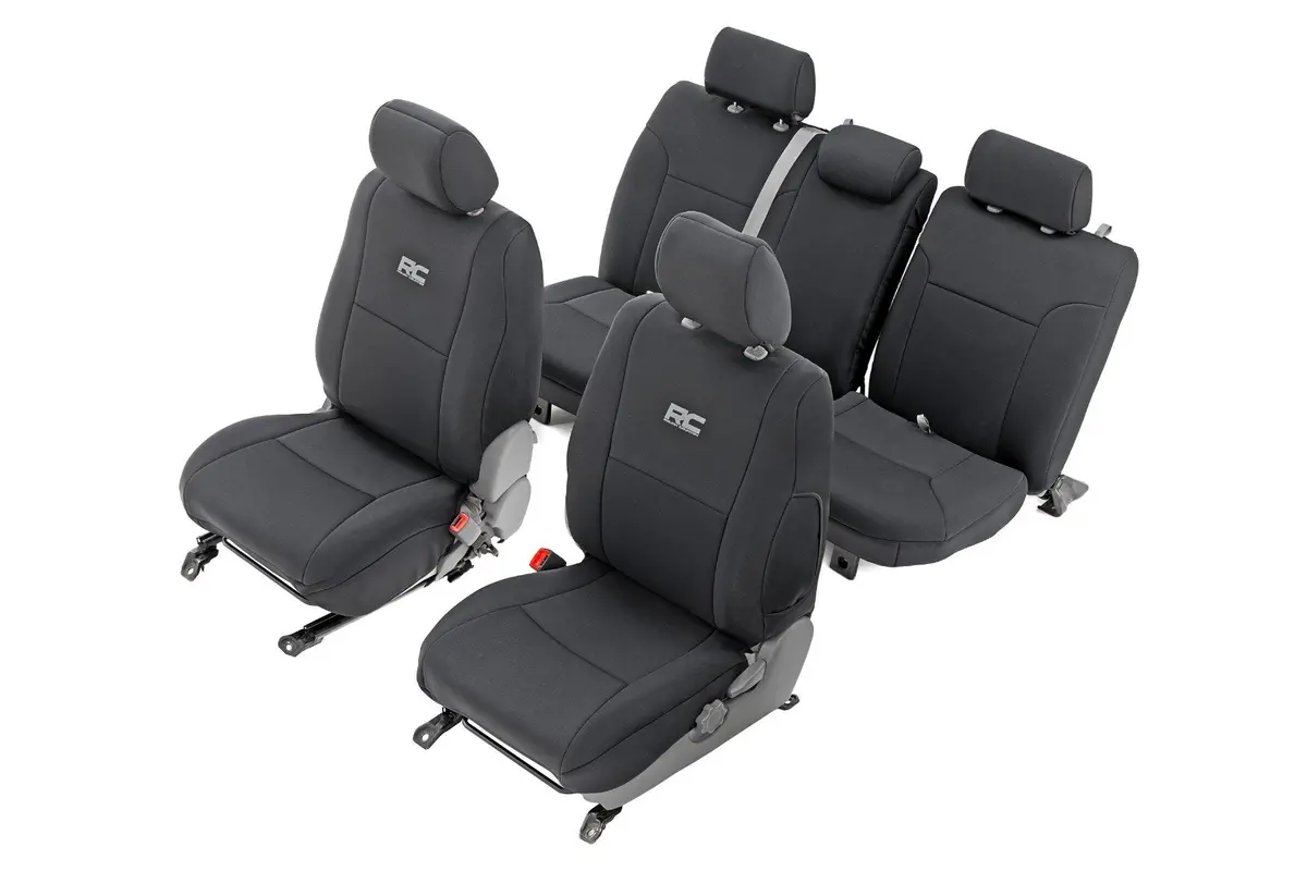 91052  -  Seat Covers - Fr & Rr - Crew Cab - Toyota Tacoma 2Wd/4Wd (2005-2015) 1