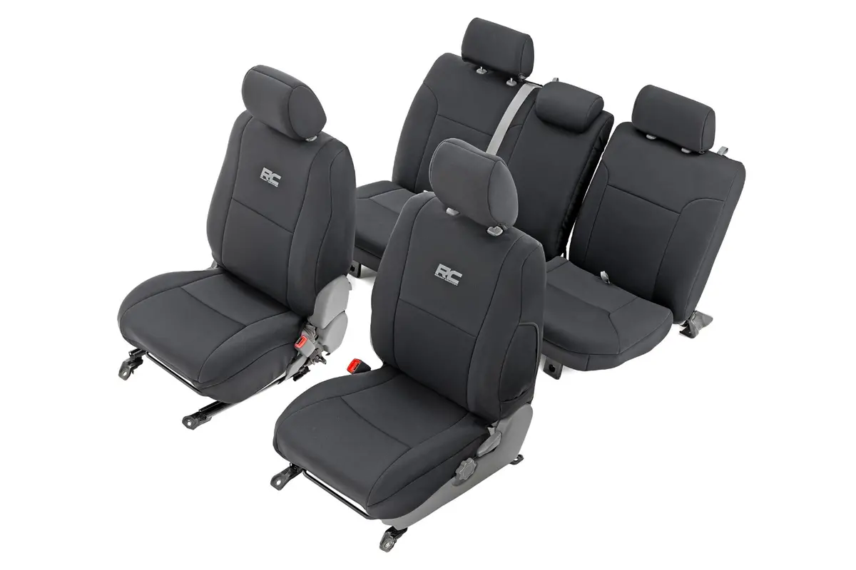 91057  -  Seat Covers - Fr & Rr - Crew Cab - Toyota Tacoma 2Wd/4Wd (2005-2015) 1