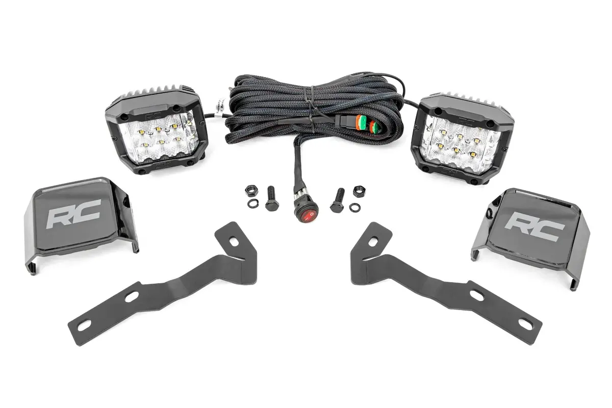 71084  -  Led Light Kit - Ditch Mount -  3" Osram - Wide - Toyota Tacoma 2Wd/4Wd (16-23) 1