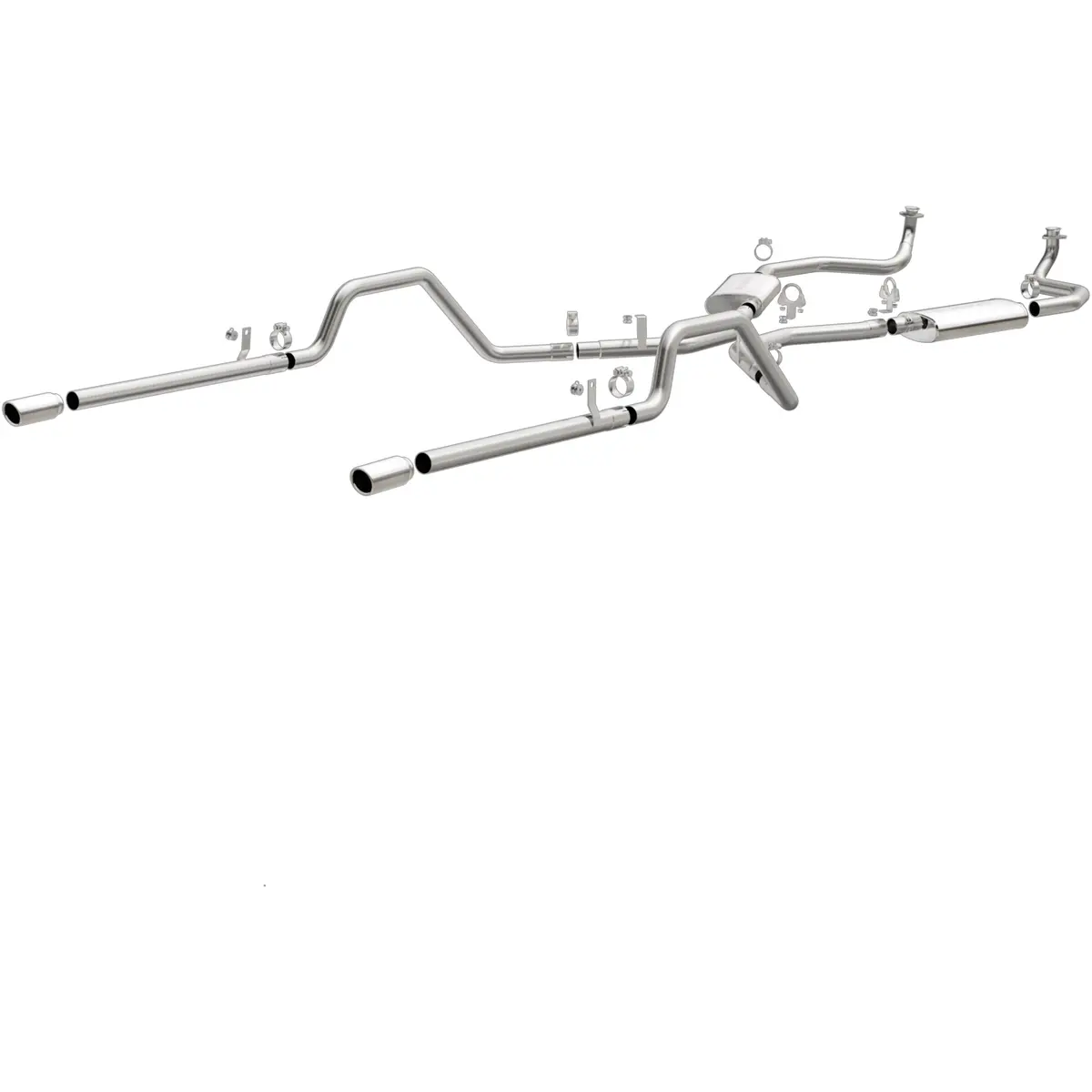 Street Series Stainless Crossmember-Back System 1