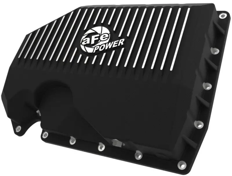 Afe 05-19 Vw 1.8L/2.0L W/O Oil Sensor Engine Oil Pan Black Power Street Series W/ Machined Fins 2
