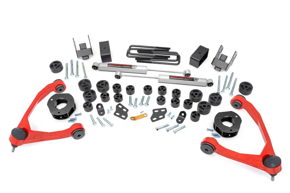 254.20Red  -  4.75 Inch Lift Kit - Combo - Chevy/Gmc 1500 2Wd (07-13) 1