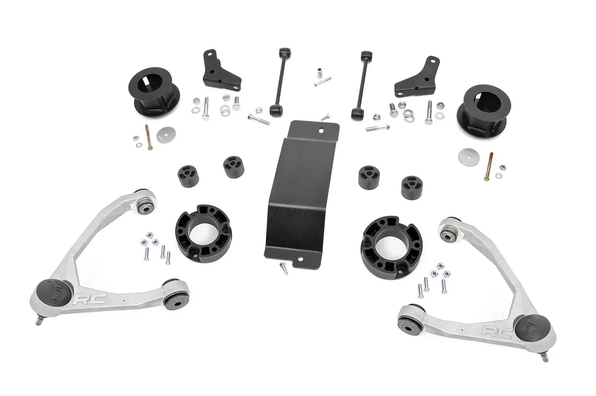 20601Red  -  3.5 Inch Lift Kit - Forged Uca - Chevy Avalanche 2Wd/4Wd (2007-2013) 1
