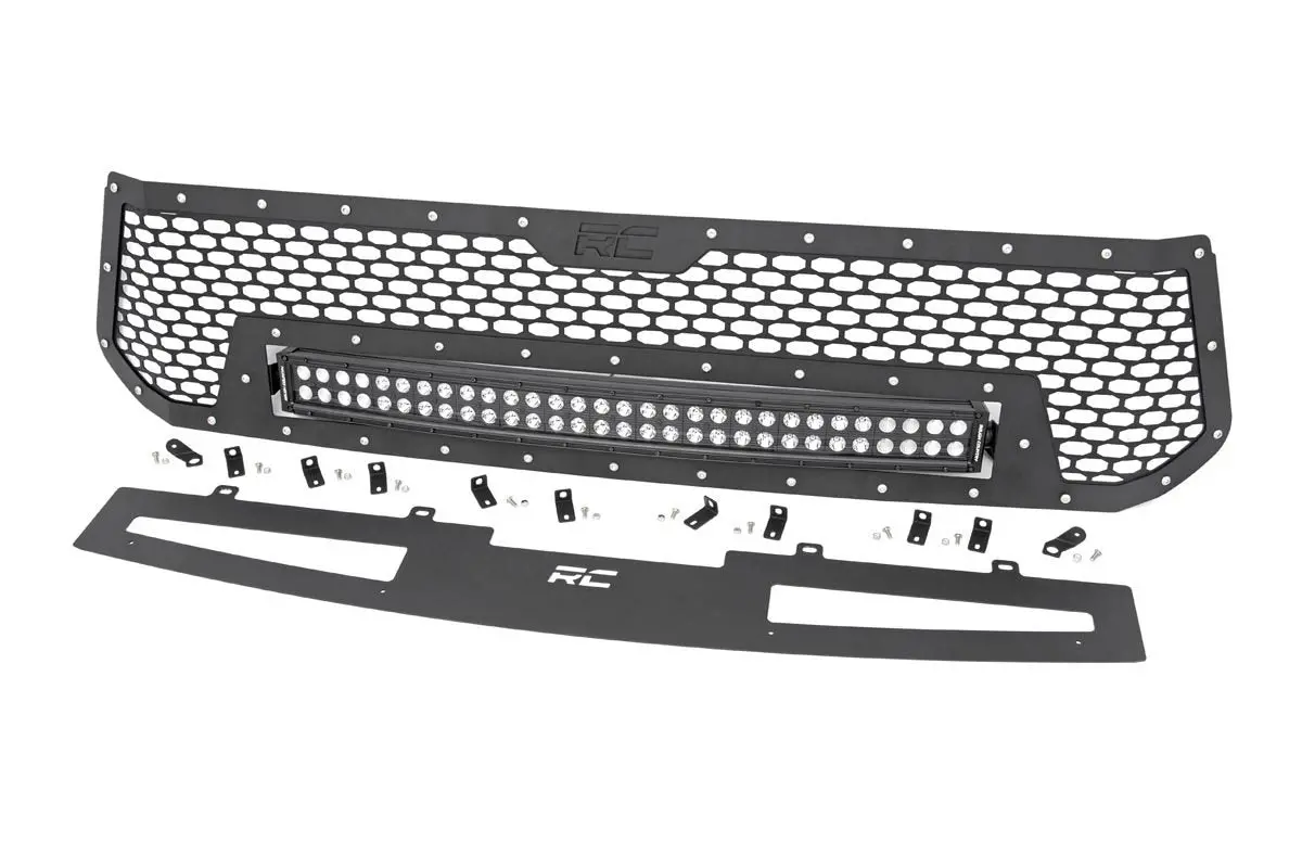 70226 - Mesh Grille - 30" Dual Row Led - Black - Toyota Tundra 2Wd/4Wd (2014-2017) 2