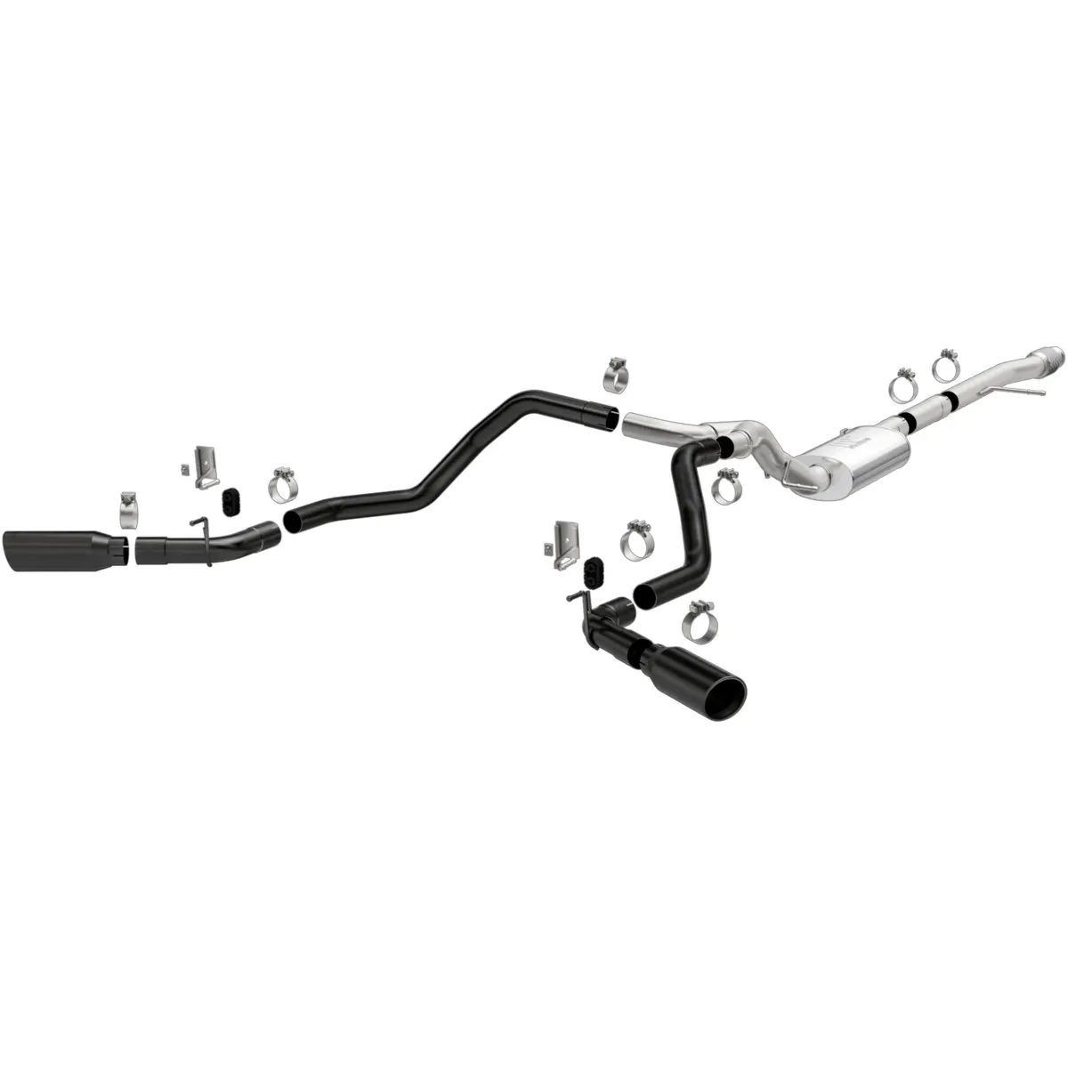 Street Series Black Cat-Back System 1