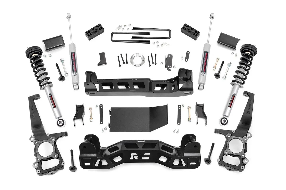 57431  -  4 Inch Lift Kit - N3 Struts - Ford F-150 4Wd (2014) 1