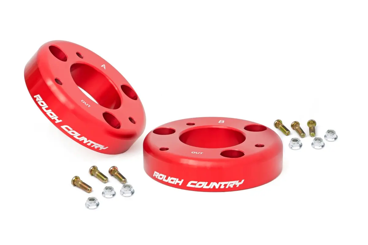 568Red  -  2 Inch Leveling Kit - Red - Ford F-150 2Wd/4Wd (2009-2013) 1