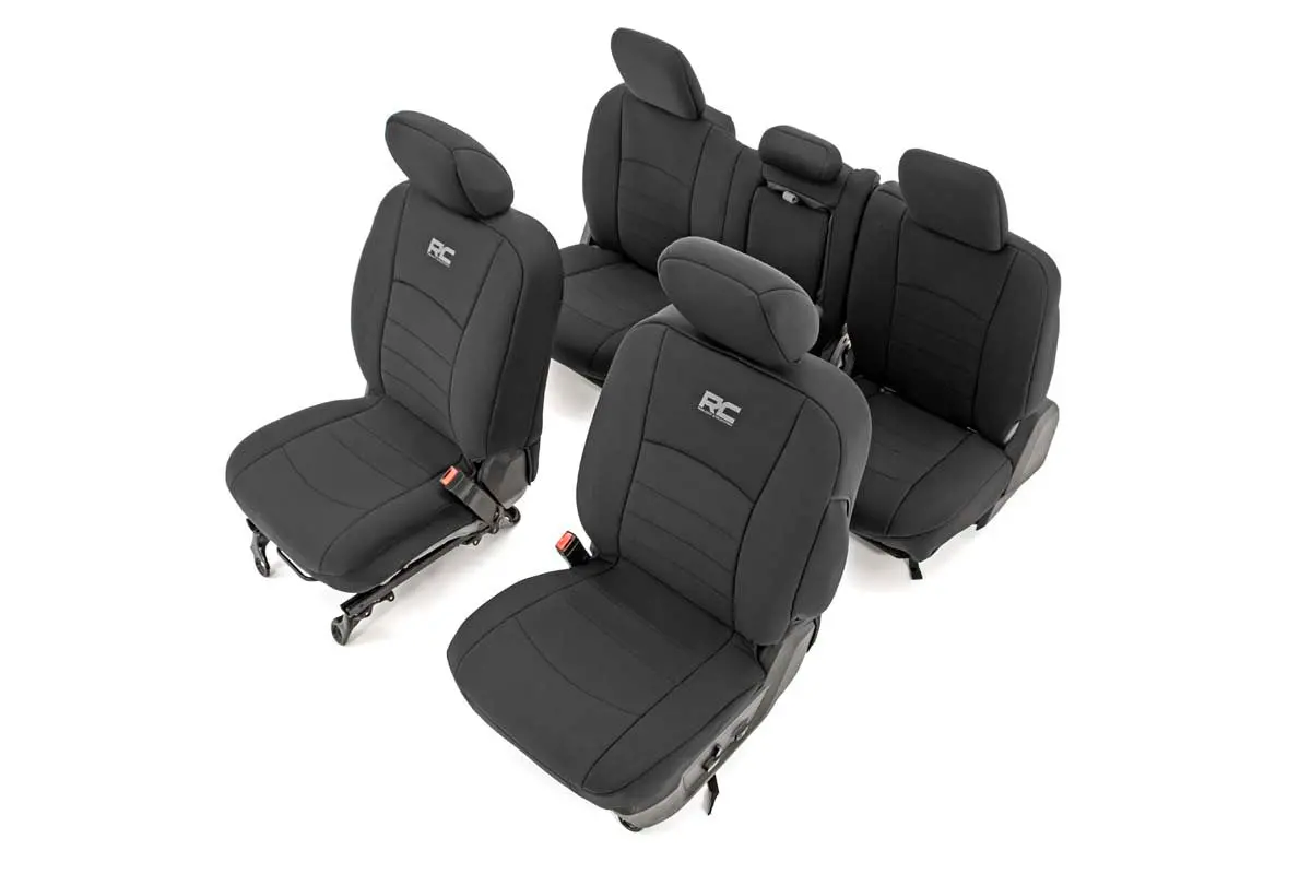 91029  -  Seat Covers - Fr Bucket Rr W/Arm Rest - Ram 1500/2500/3500 2Wd/4Wd (10-18) 1