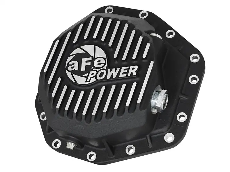 Afe Power Pro Ser Rear Diff Cover Black W/Mach Fins 2017 Ford Diesel Trucks V8-6.7L(Td) Dana M275-14 1
