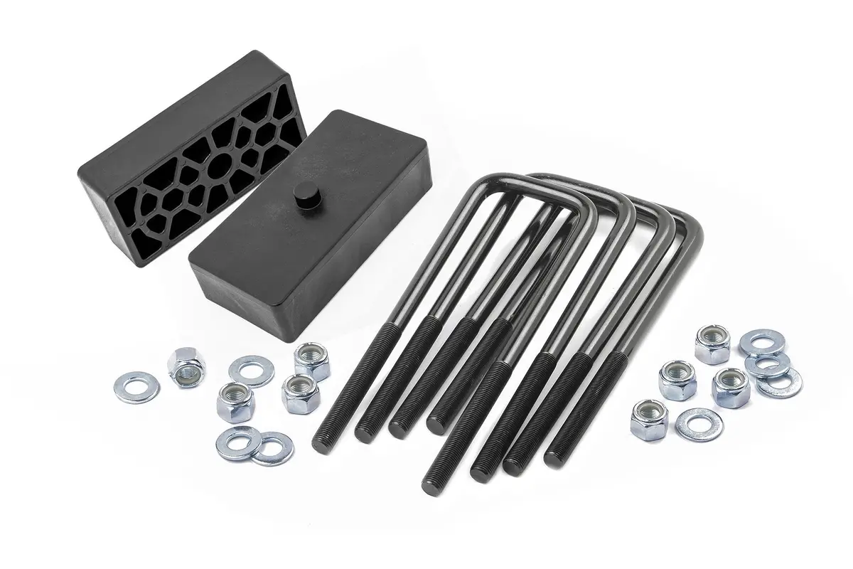 6573  -  1.5 Inch Block & U-Bolt Kit - Chevy Silverado 2500 Hd 2Wd/4Wd (2001-2010) 1