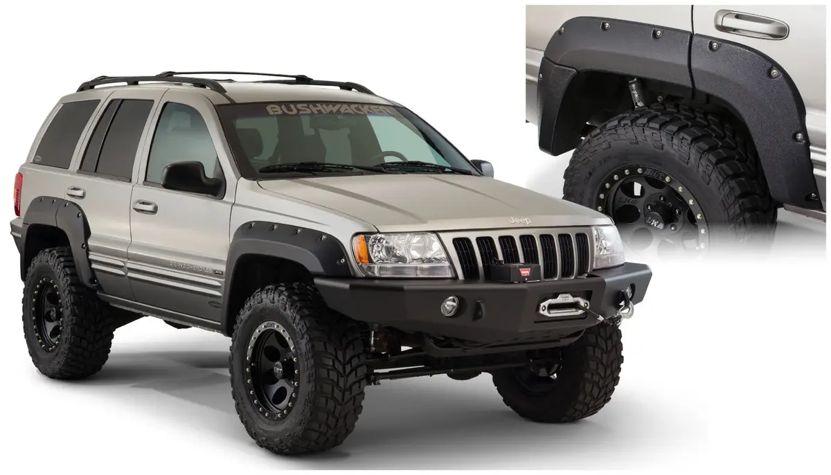 10072-07  -  Cut-Out Fender Flares Black Textured Finish 2-Piece Rear 1