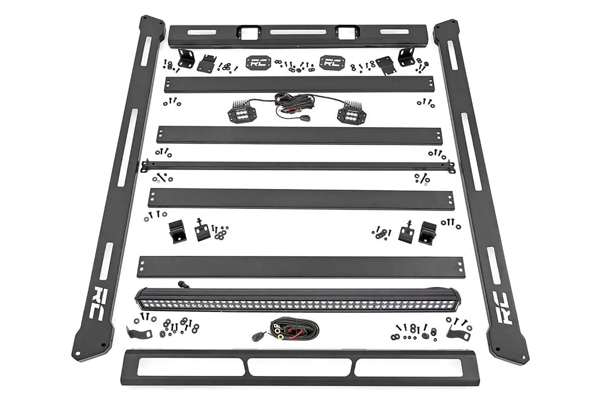 10615  -  Roof Rack - Black Series Lights - Jeep Wrangler Jk/Wrangler Unlimited  (07-18) 1