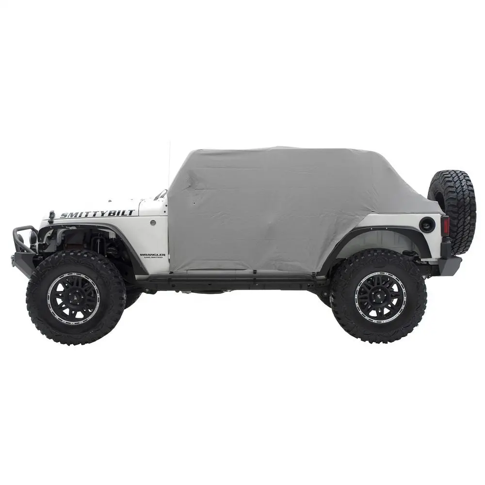 Cab Cover W/Door Flap - Water Resistant - Gray 1
