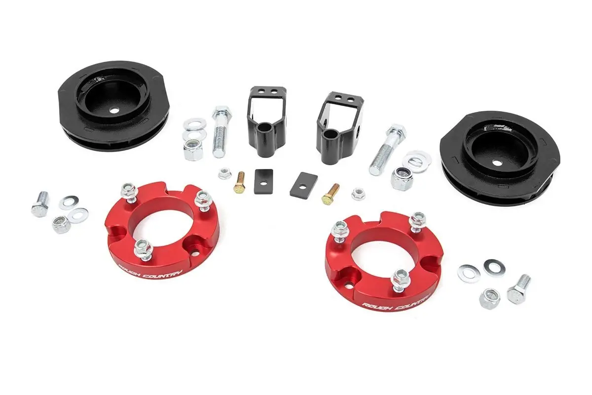 767Red  -  2 Inch Lift Kit - X-Reas - Red Spacers - Toyota 4Runner 2Wd/4Wd (2010-2024) 1
