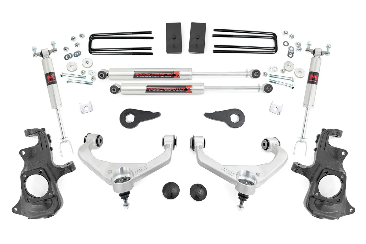 97640  -  3.5 Inch Knuckle Lift Kit - M1 - W/ Overloads - Chevy/Gmc 2500Hd/3500Hd (11-19) 1