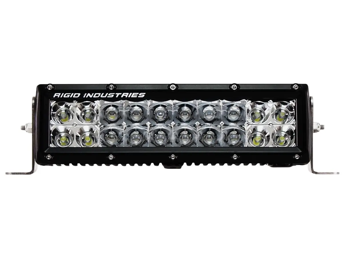110322  -  E-Series Pro Led Light, Spot/Flood Optics, Amber, 10 Inch, Black Housing 1