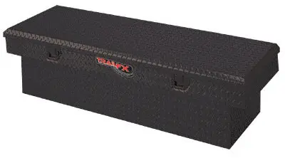 111722  -  Crsovr Deep Sgl Lid Pwdr Ctd Black 16 Gauge Alum 72X19.25X19.5 Cap W/Tray 1