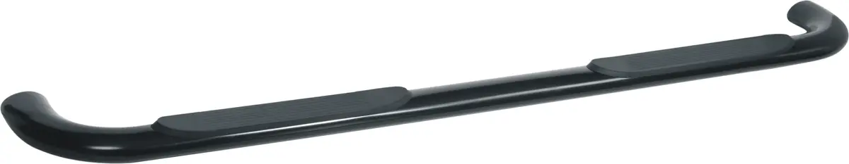 1130304093  -  3 Inch Round Bent Powder Coated Black Steel Without End Caps Rocker Panel Mount 1
