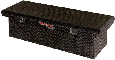 120702  -  Crsovr- Lp Sgl Lid Pwdr Ctd Black 16 Gauge Alum 69X19.25X13.5 W/Tray 1