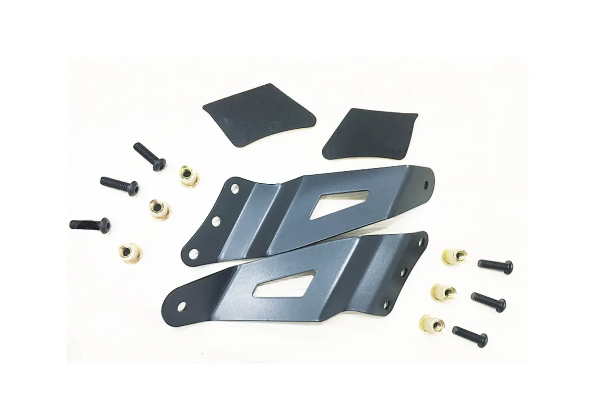 Mbc03b  -  Windshield Mount One 50 In Double Row Straight Or Curvedpwdr Ctd Black Steel 1