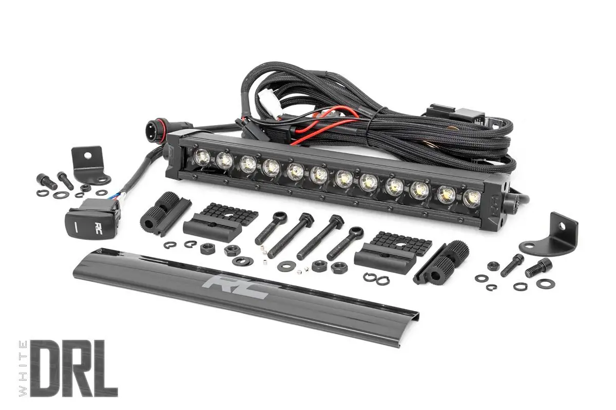 70712Bldrl  -  12 Inch Black Series Led Light Bar - Single Row - Cool White Drl 1