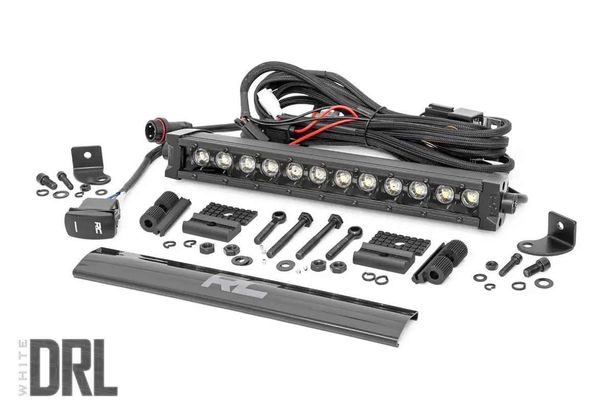 70712Bldrla  -  12 Inch Black Series Led Light Bar - Single Row - Amber Drl 1