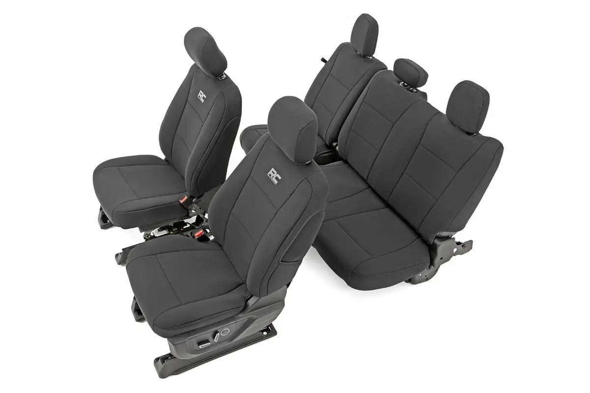 91018  -  Seat Covers - Fr Bucket And Rr Bench - Ford F-150/Lightning/F-250/F-350 (15-25) 1