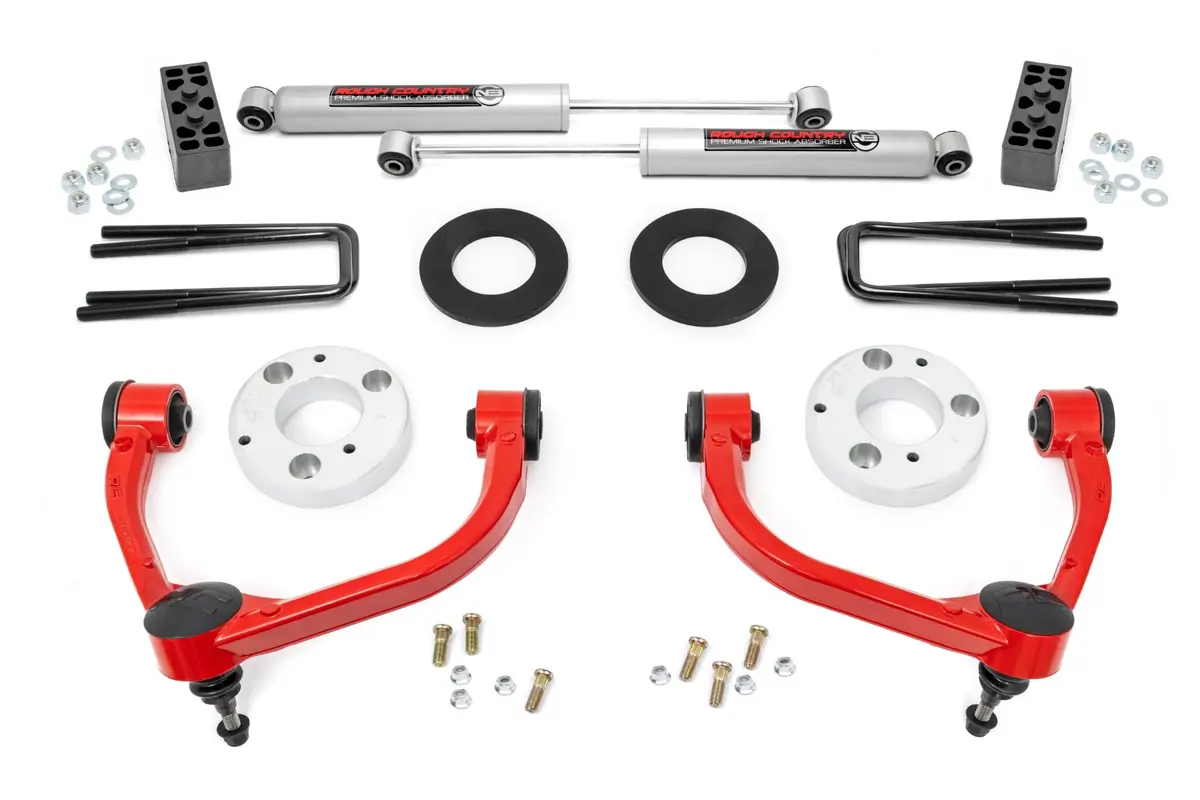 51014Red - 3 Inch Lift Kit - Ford F-150 4Wd (2014-2020) 1