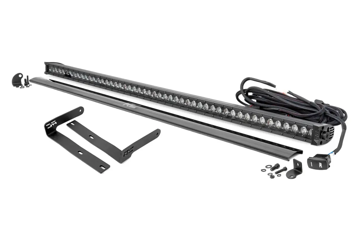 98009  -  Led Black Single Row Drl Light Bar Kit - 50 Inch - Kubota Rtv-X1120 1