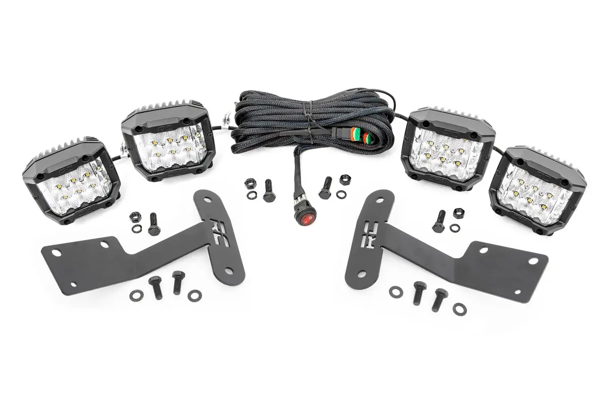 70839  -  Led Light Kit - Ditch Mount - 3" Osram - Wide - Toyota Tundra 2Wd/4Wd (14-21) 1