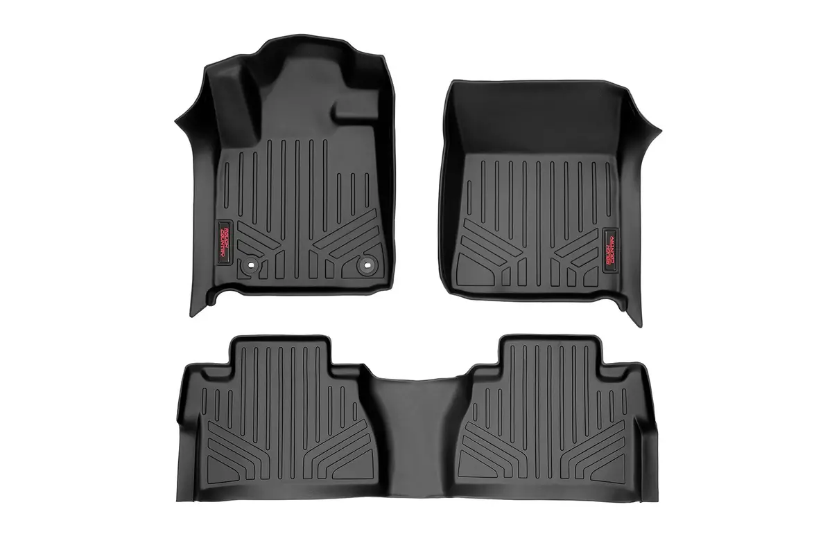 M-71770  -  Floor Mats - Fr & Rr - Crewmax - Toyota Tundra 2Wd/4Wd (2014-2021) 1
