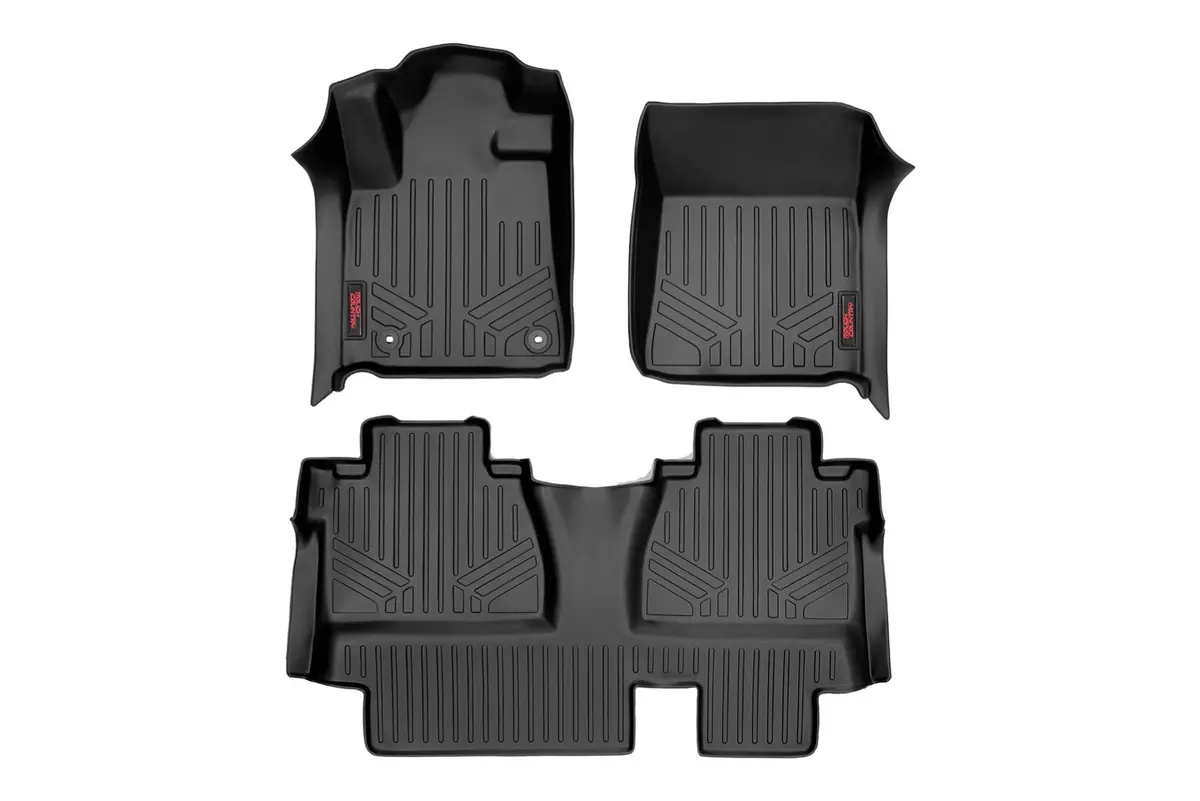 M-71413  -  Floor Mats - Fr & Rr - Double Cab - Toyota Tundra 2Wd/4Wd (2014-2021) 1