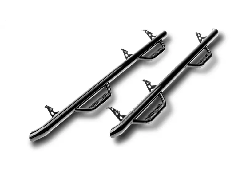 N-Fab Nerf Step 16-17 Toyota Tacoma Double Cab - Gloss Black - Cab Length - 2In 1