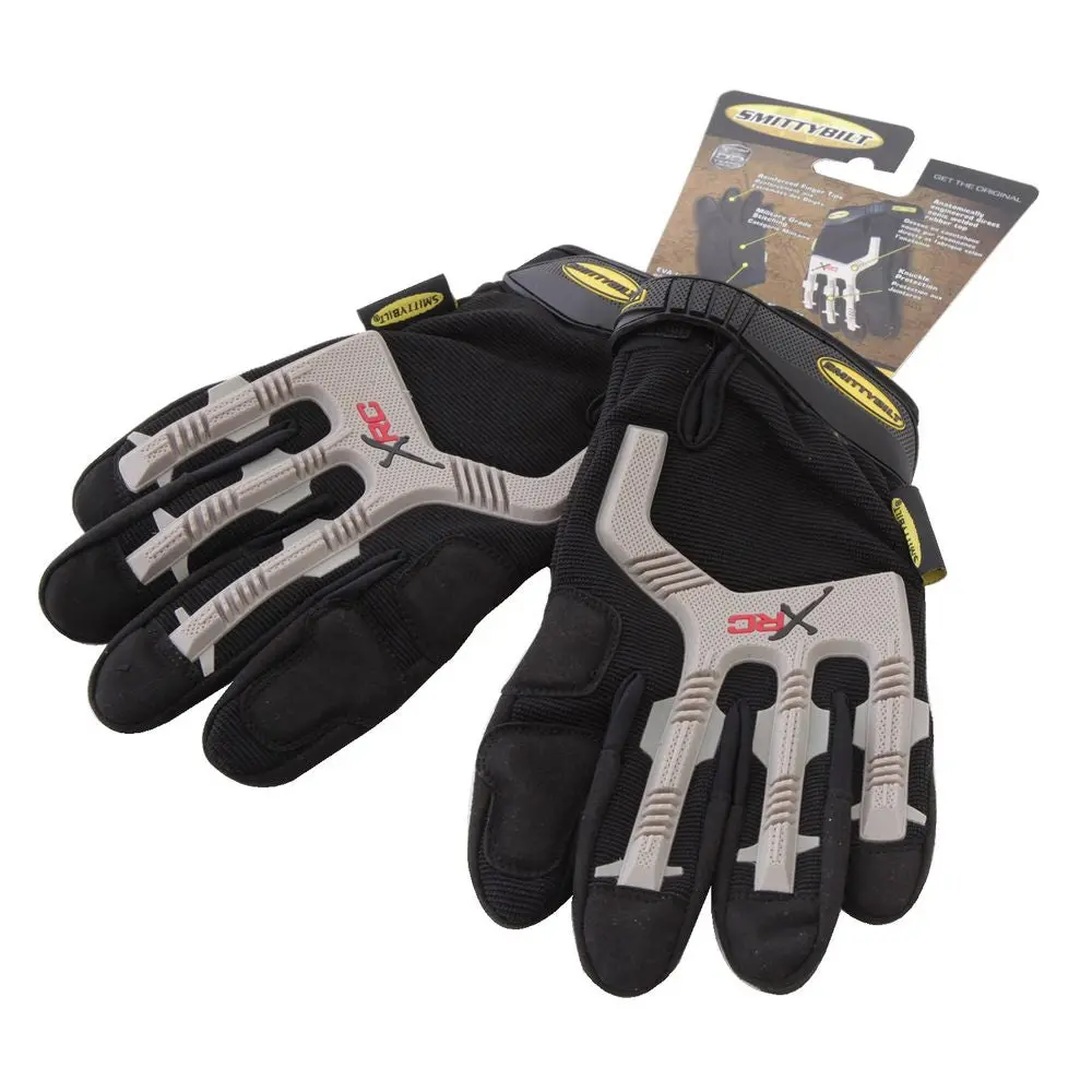 Gloves - Black/ Gray Logo - Xlarge 1