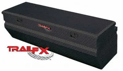 150562  -  Chest Sgl Lid Pwdr Ctd Black 16 Gauge Alum 54X19-7/8X17-1/8 13.5 Cubic Ft Cap 1