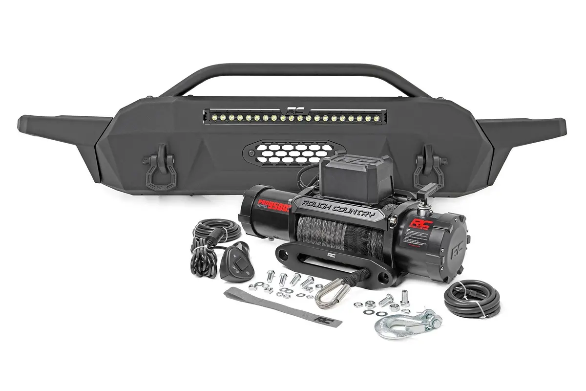 10728  -  Front Bumper - Hybrid - 20" Blk Led - 95000S - Toyota Tacoma 2Wd/4Wd (16-23) 1