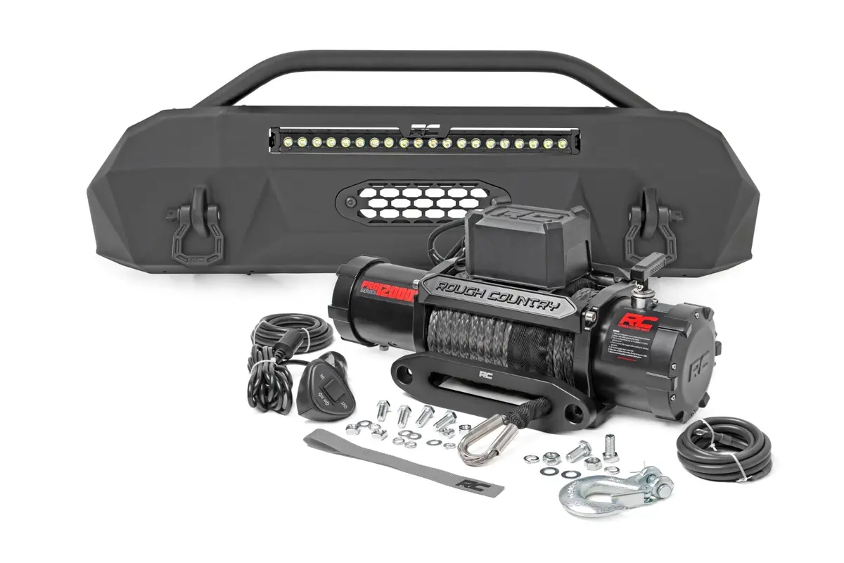 10721  -  Front Bumper - Hybrid - 20" Blk Led - 12000S - Toyota Tacoma 2Wd/4Wd (16-23) 1