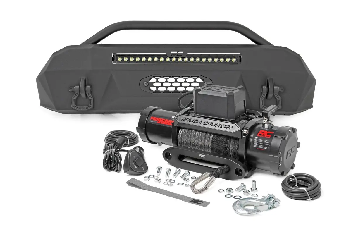 10726  -  Front Bumper - Hybrid - 20" Blk Drl Led - 9500S - Toyota Tacoma (16-23) 1