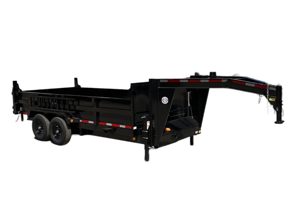 Dump Trailer 16' 14K With Gooseneck - Quality Steel And Aluminum Brand - Model 8316Dg14k 1