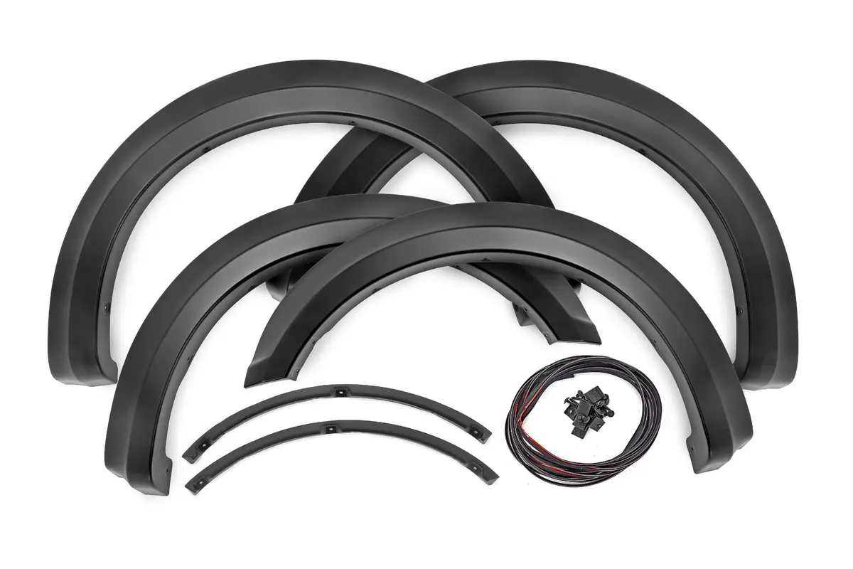 S-F11811-Rcgb  -  Fender Flares - Sport - Gloss Black - Ford F-150 2Wd/4Wd (2018-2020) 1