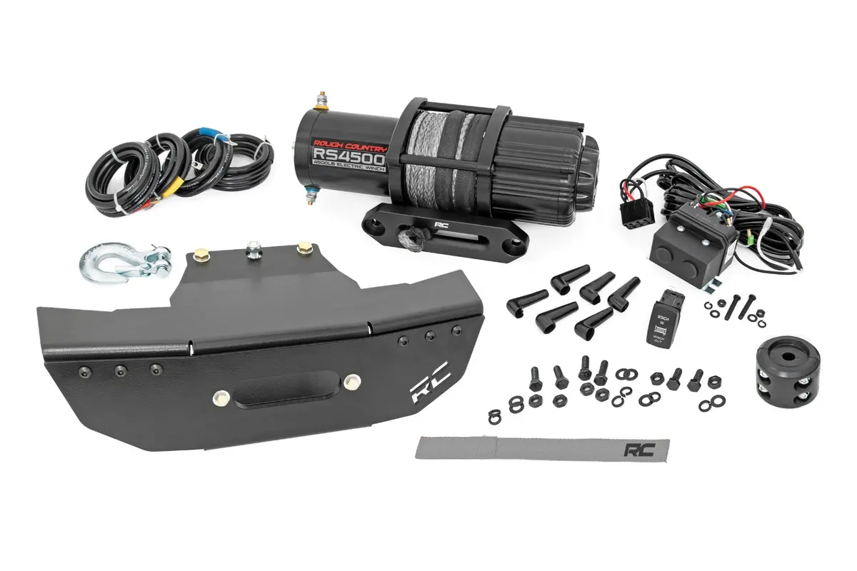 93156  -  Winch Mount - Rs4500s - Polaris Rzr Turbo S4 1