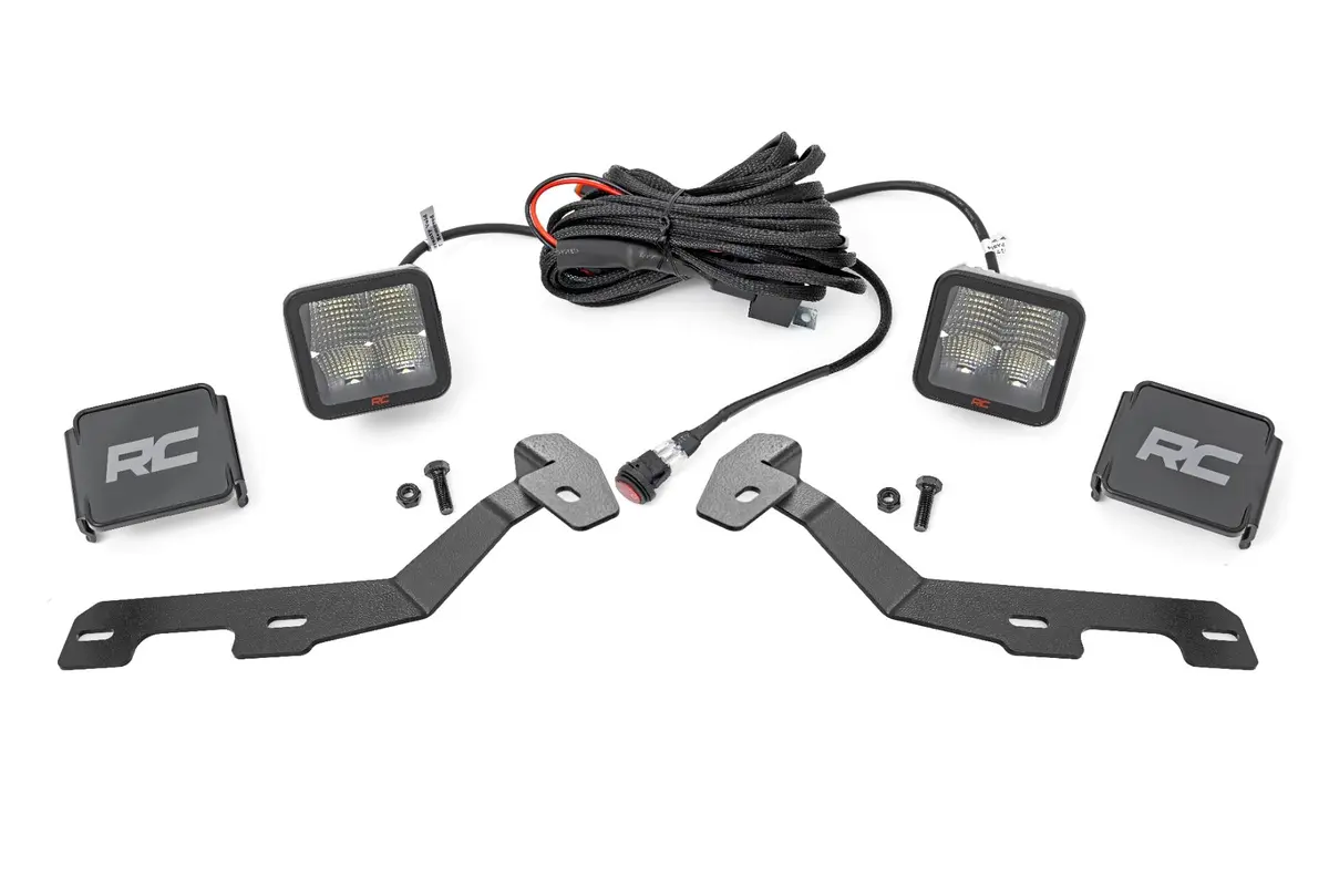 82295  -  Led Light Kit - Ditch Mount - 2" Spectrum Pair - Spot - Ram 1500 (19-25) 1