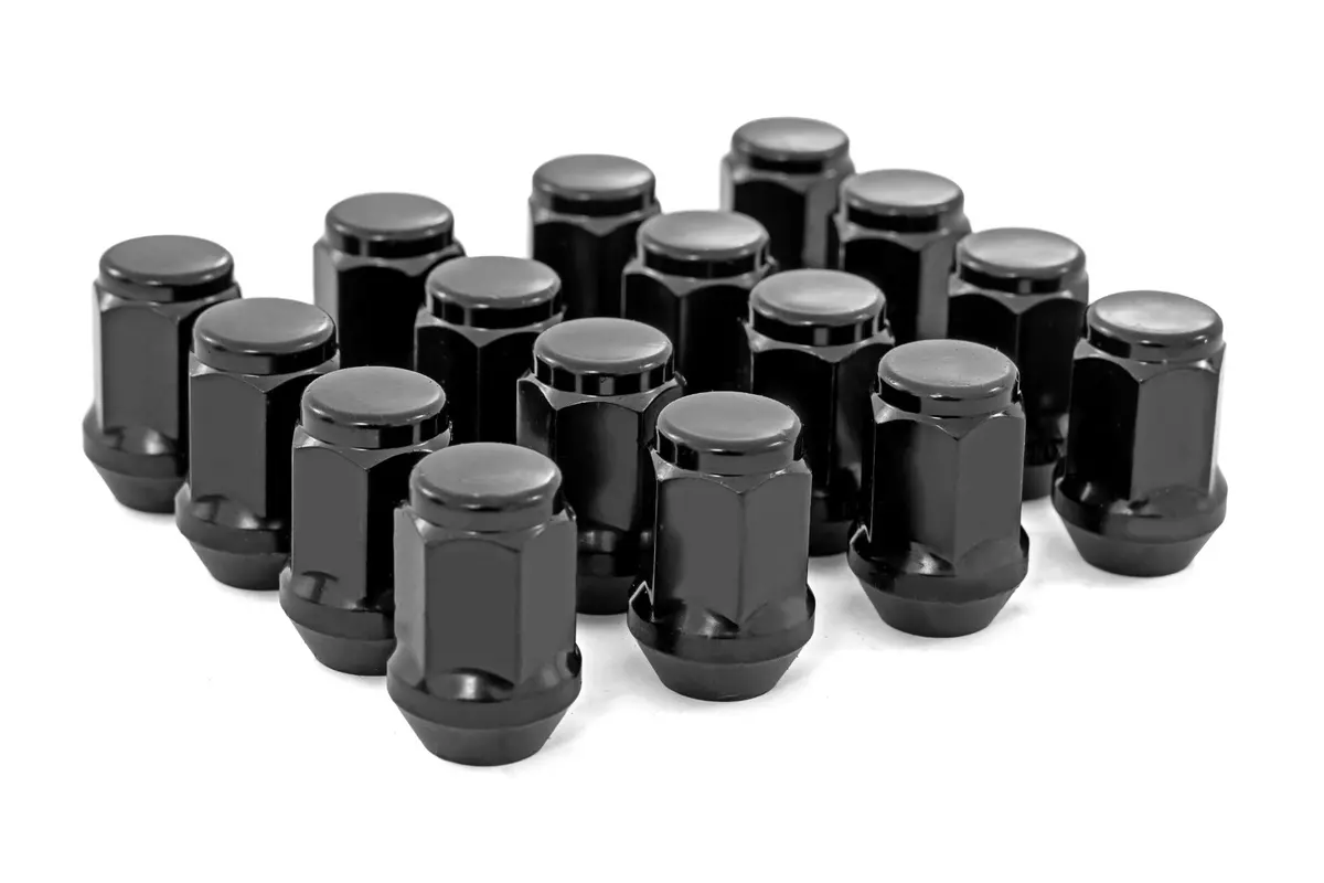 1907Sblk  -  Lug Nut Set - M12x1.5 - 16 Qty - Black 1