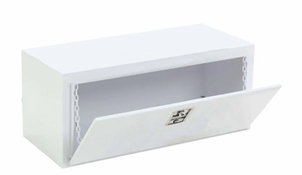 190361S  -  Underbody Sgl Lid Smooth Gloss White Steel 36X18-3/4X18 7 Cubic Ft Cap 1