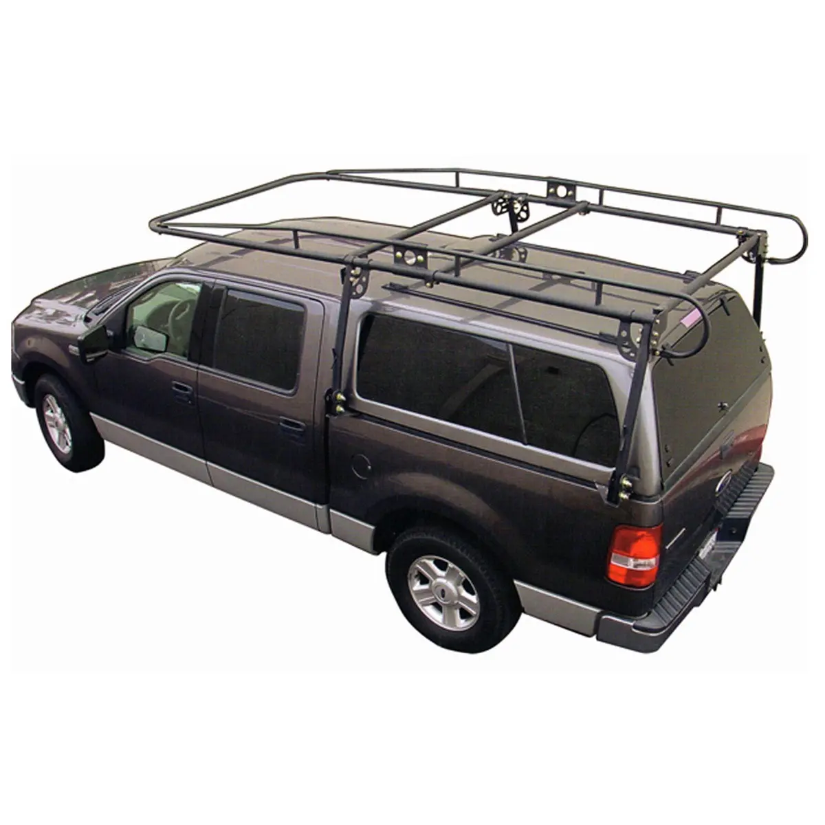 19601  -  Full Size Truck Camper Shell Contractors Rack Black 1