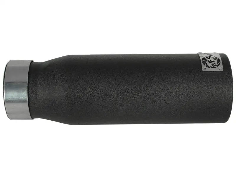 Afe Machforce Xp Exhausts Tips Ss-304 Exh Tip 3In X 4Out X 12L Bolt-On (Blk) 2