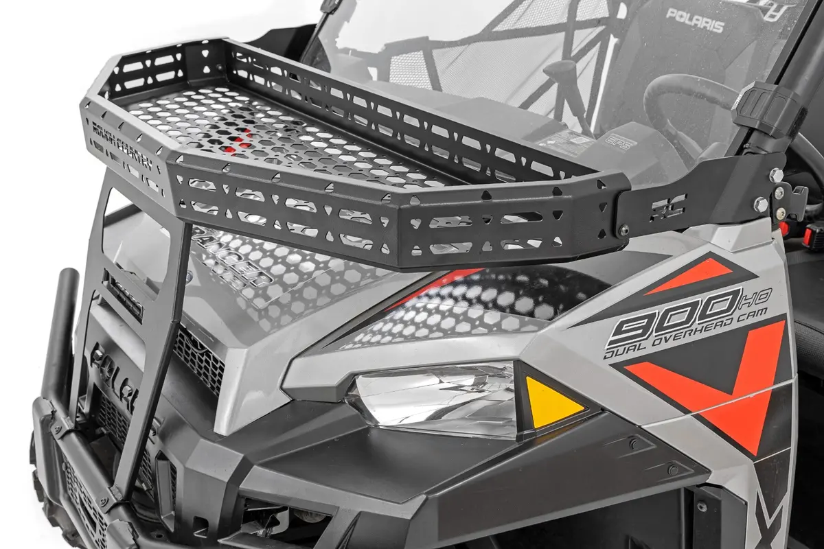 93148  -  Front Cargo Rack - 6" Black Slimline - Polaris Ranger Xp 900/Ranger Xp 1000 1