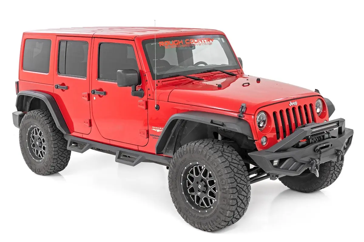 99037  -  High Clearance Led Flat Fender Flare Kit - Uv Treated - Jeep Wrangler Jk (07-18) 1